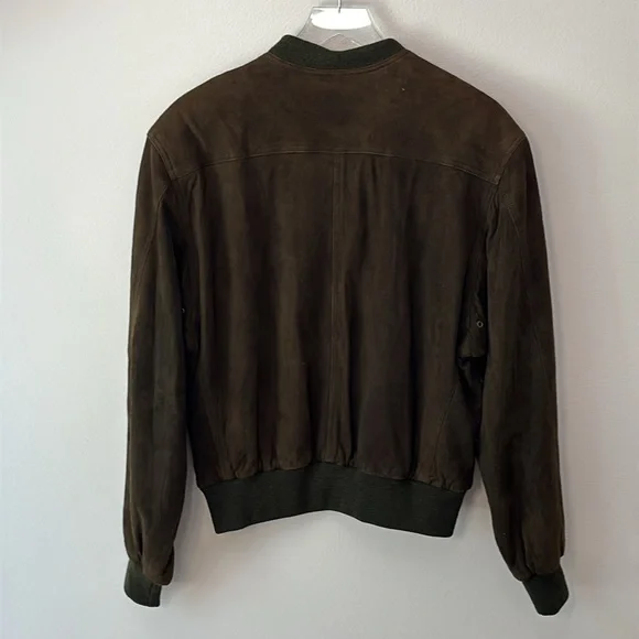 CoachVintage Leather Suede Bomber Jacket #0913 in Olive 🫒 fits M/L